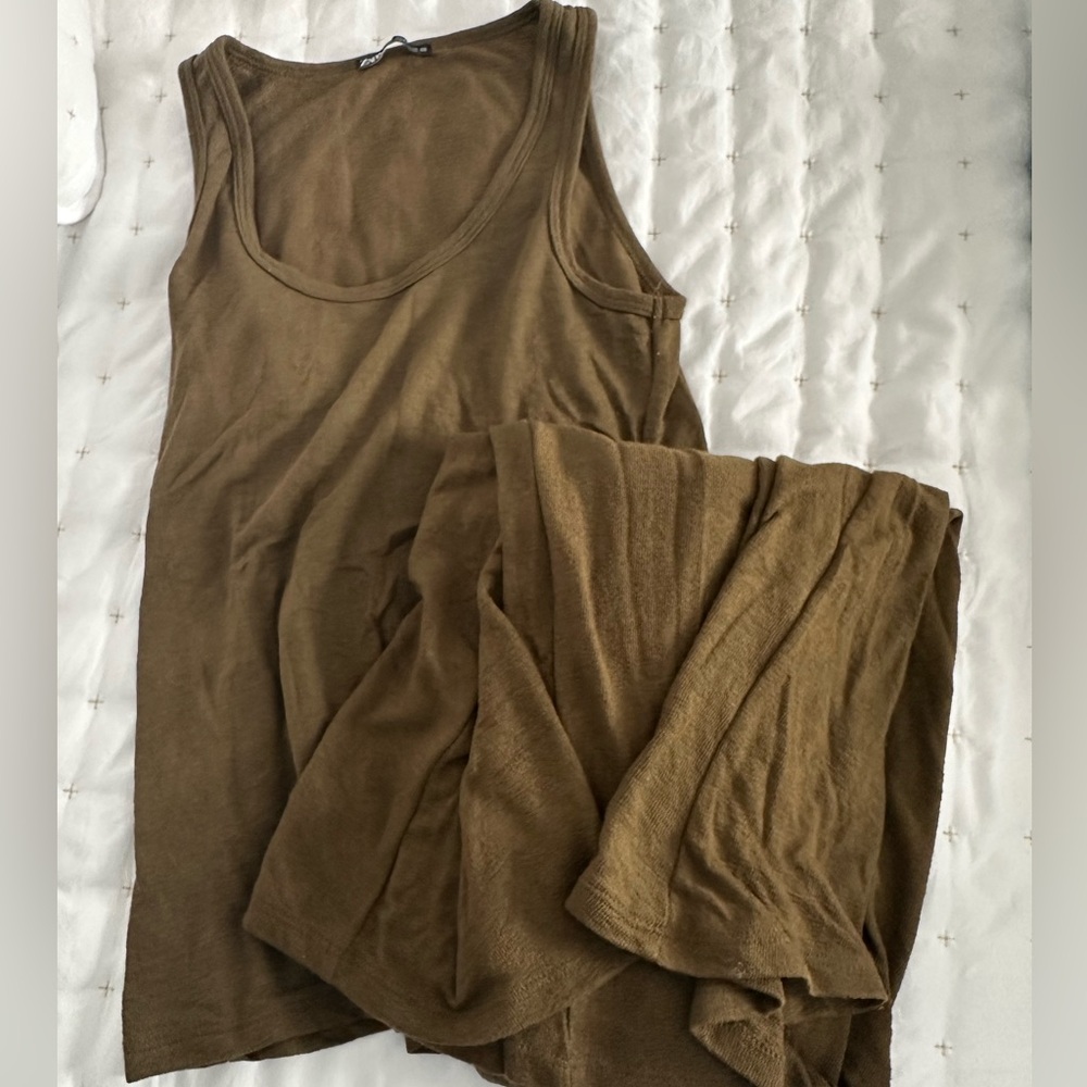 Zara Loungewear Olive Green